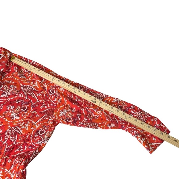 IRO Jacto Gathered Button Up Abstract Floral Blouse Size EU 34/U.S. Size 4 - Picture 14 of 16